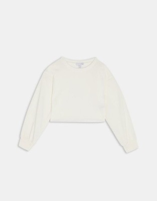 TOPSHOP PETITE KRÓTKA BLUZA DRESOWA ECRU 38 1VAG