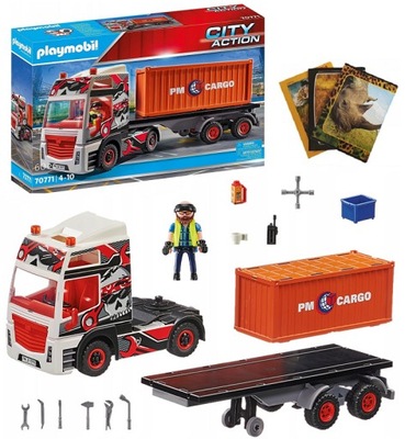 PLAYMOBIL 70771 SAMOCHÓD CIĘŻAROWY Z PRZYCZEPĄ