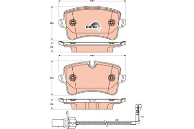 КОЛОДКИ ДИСКОВЫЕ ТОРМОЗНОЕ - КОМПЛЕКТ COTEC GDB1902 фото