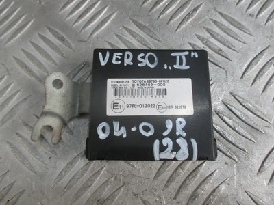 MODUŁ IMMOBILIZER TOYOTA COROLLA VERSO II 04-09r 89780-0F020