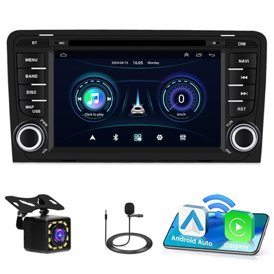 RADIO NAVEGACIÓN GPS AUDI A3 8P 2003-2012 ANDROID 2GB 64GB  