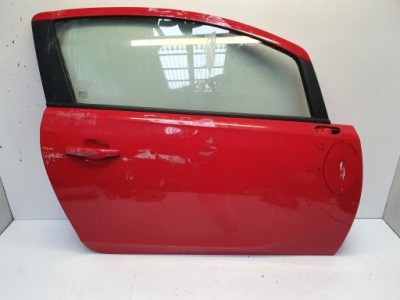 Opel corsa e 3d дверь правое передние красные фото №1