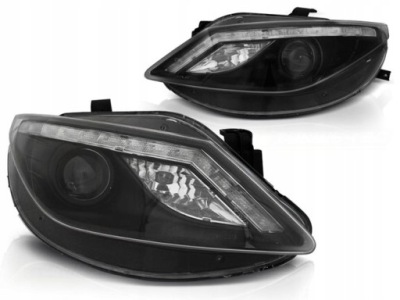 Лампы передние seat ibiza 6j 08-12r led line black фото №1