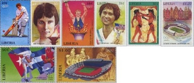 Liberia 1996 Znaczki 1732-9 ** sport igrzyska olimpijskie Olimpiada medale