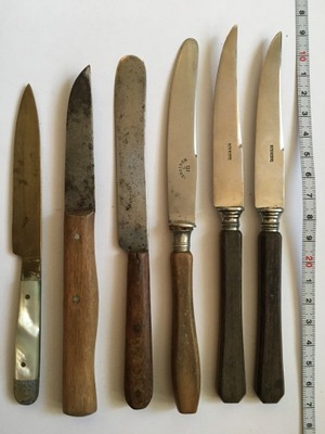 stare sztućce zestaw 28 różne noże