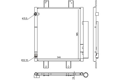 NISSENS CONDENSADOR DE ACONDICIONADOR DAIHATSU SIRION SUBARU JUSTY IV  