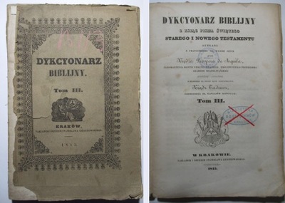 Dykcyonarz, Dykcjonarz biblijny, Tom III, 1845