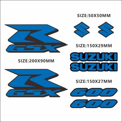 VINYL SUZUKI GSXR PEGADURA PEGADURA 600 750 1000 JUEGO LOGOTIPO GSX R Z~23516  