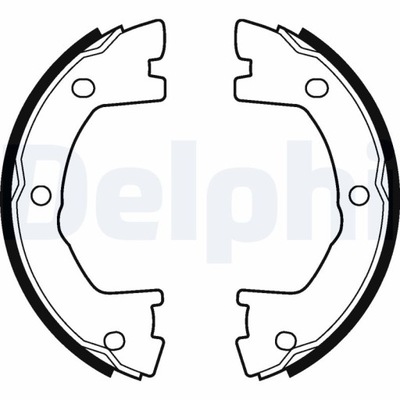 DELPHI LS2115 КОМПЛЕКТ КОЛОДОК ШАЛЬМІВНИХ