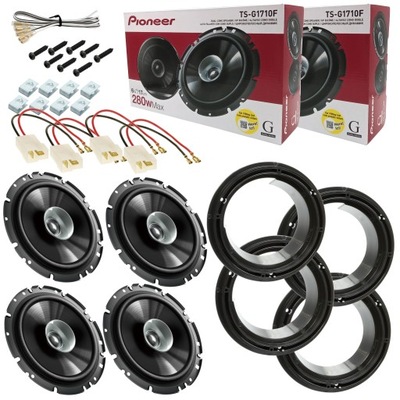 4 POTENTE ALTAVOCES DE AUTOMÓVIL PIONEER PARA SUZUKI SWIFT SPLASH SX4 PARTE DELANTERA + PARTE TRASERA  