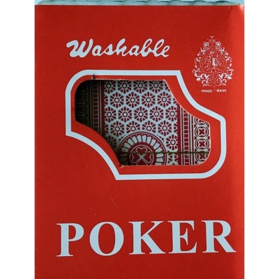 Karty do gry POKER 1 talia w plastikowym etui