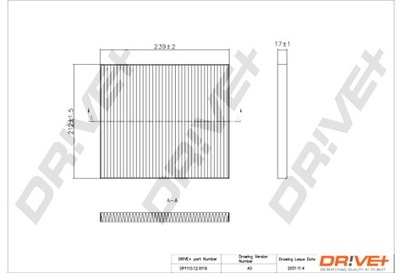 DRIVE+ FILTER CABINS KIA SORENTO II 09-15 STAND ARD  