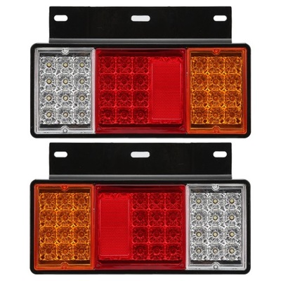Pair rear лампа 12v 44 leds replacement for w series isuzu elf truck npr hd фото №1