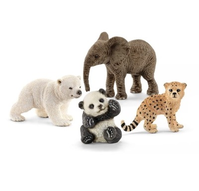 Schleich ZESTAW MŁODE DZIKIE ZWIERZĘTA 14794