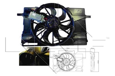 VENTILIATORIUS AUŠINTUVO VOLVO C30/S40/V50 04- NRF47412 