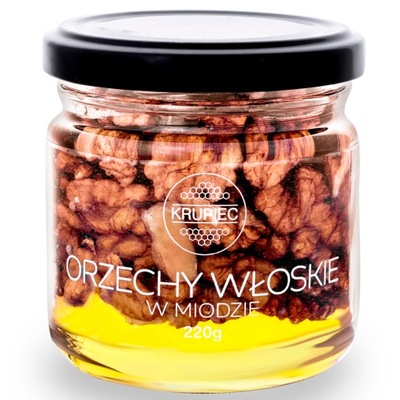 MIÓD akacjowy z ORZECHEM WŁOSKIMA 220g PREZENT