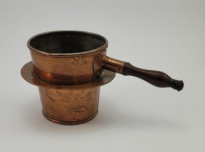 Ciekawe naczynie-osłonka miedź; 1840