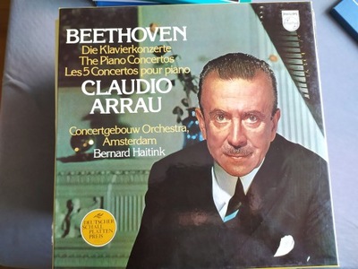 BEETHOVEN DIE KLAVIERKONZERTE CLAUDIO ARRAU 4 LP BOX