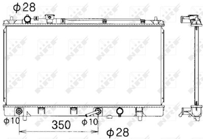 РАДИАТОР MAZDA PREMACY 1,9/2,0 99- NRF53340