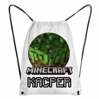 WOREK NA BUTY PLECAK DO SZKOŁY MINECRAFT IMIĘ