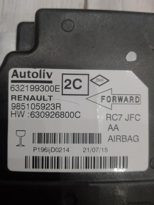Модуль подушка безопасности датчик 985105923r renault espace v фото №1