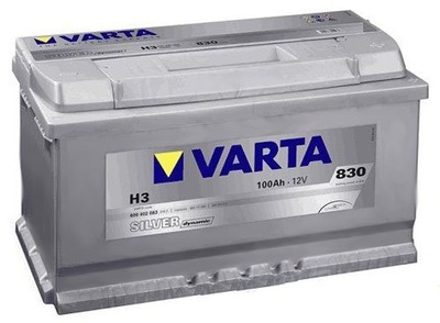 VARTA SILVER DYNAMIC H3 100AH 830A