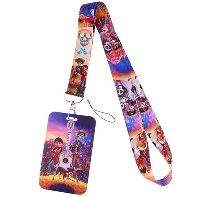 YQ317 Mickey Mouse Lanyard Pooh Bear Phone Rope Toy Story ID Card Badge 