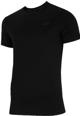 T-shirt męski bawełniany 4F TSM352 czarny L