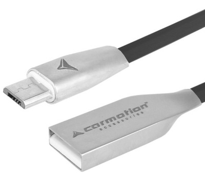 Kabel microUSB do ładowania 120 cm czarny