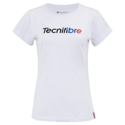 Tecnifibre Club Tee 22 Koszulka tenisowa damska T-shirt biały