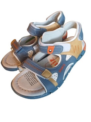 sandały sandałki SKÓRA Enplus blue 31