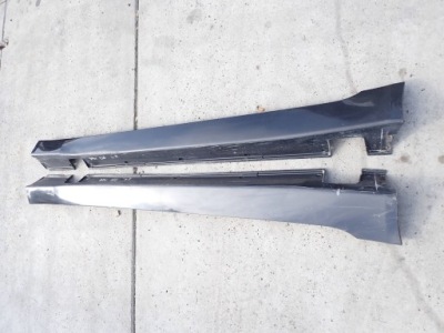 Накладки пороговые накладка bmw 5 e60 e61 комплект чёрные фото №1