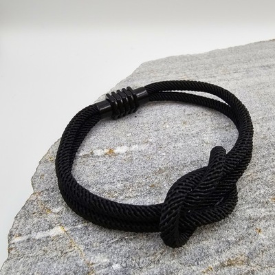 ENIRTIC LONDON FULL BLACK PARACORD MINIMALISTYCZNA PUDEŁKO PREZENT E112