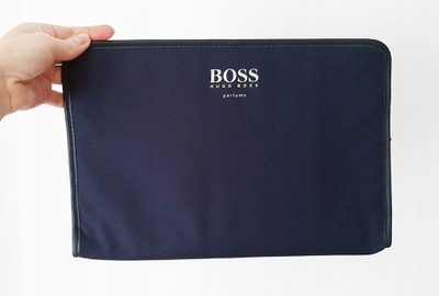 HUGO BOSS aktówka saszetka granat A4 etui