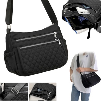 TORBA DAMSKA TOREBKA MIEJSKA NA RAMIĘ POJEMNA PIKOWANA