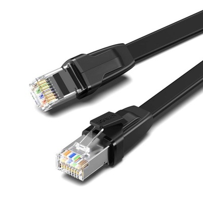 UGREEN NW134 Płaski kabel sieciowy z metalowymi wtyczkami, Ethernet RJ45, C