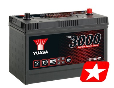 YUASA YBX3642 SHD 110Ah 925A