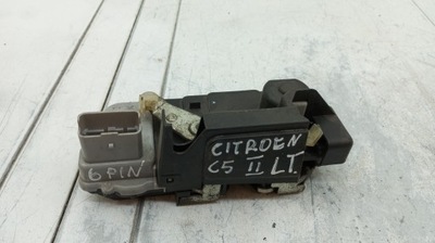 Замок дверь левый задняя задний sedan citroen c5 ii 6pin фото №1
