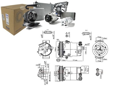 COMPRESOR DE ACONDICIONADOR ALFA ROMEO GIULIETTA LANCIA DELTA 3 1.8  