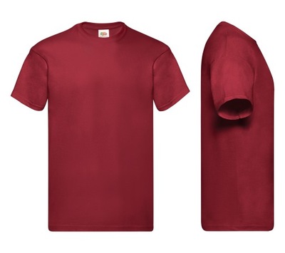 Koszulka T-shirt FRUIT OF THE LOOM Brick Red 3XL