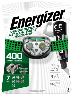 Latarka czołowa ENERGIZER VISION ULTRA 400 lm accu