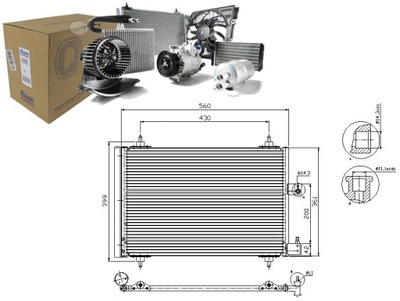 КОНДЕНСАТОР КОНДИЦИОНЕРА CITROEN XSARA PEUGEOT 406 6