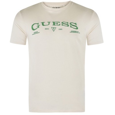 T-shirt Męski GUESS Logo MBBI41 KARC5 Ecru