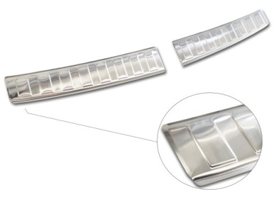 Hyundai i20 iii хэтчбек молдинг стальной накладка na бампер задняя фото №1