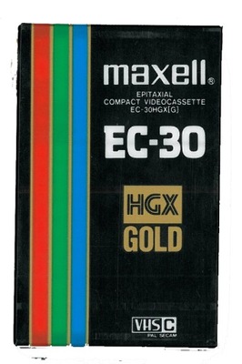 KASETA MAXELL VHS-CPAL-SECAM EC-30