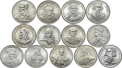Polska PRL KOMPLET zestaw 13 monet 1979-1992 monety KRÓLOWIE POCZET KRÓLÓW