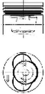 Поршень двигуна 40715600 kolbenschmidt vw crafter фото №1
