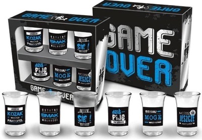 Kieliszki Game Over 35ml Jeszcze Jest Czas 6szt