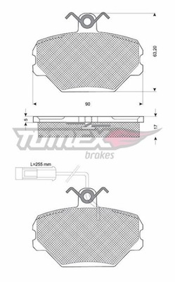 КОЛОДКИ ТОРМОЗНОЙ FIAT TIPO, TEMPRA 88-93 TX 10-392