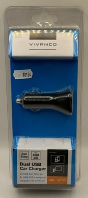 AUTOMATYCZNA ŁADOWARKA VIVANCO Dual USB 2X5V